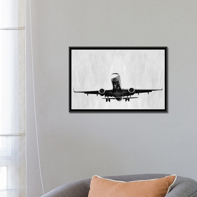 Albree Modern Takeoff, impression sur toile, H 18 po x l 26 po x P 1,5 po, Toile avec cadre noir, Pas de tapis