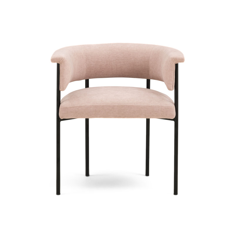 Chaise en chenille performance rose clair Taylor