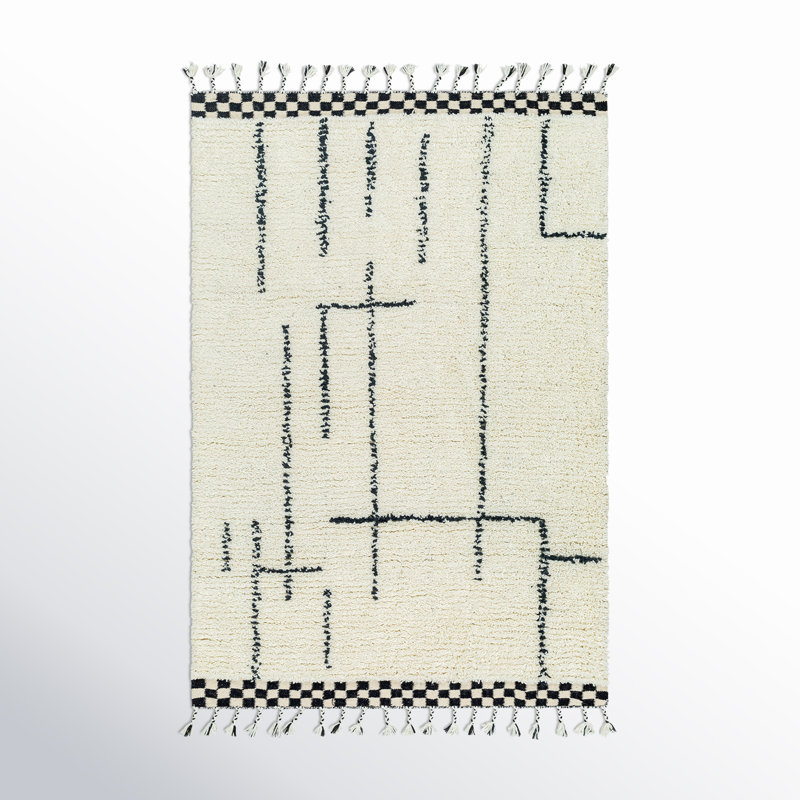 Keon Wool Abstract Indoor Rug, Rectangle 2' x 3'