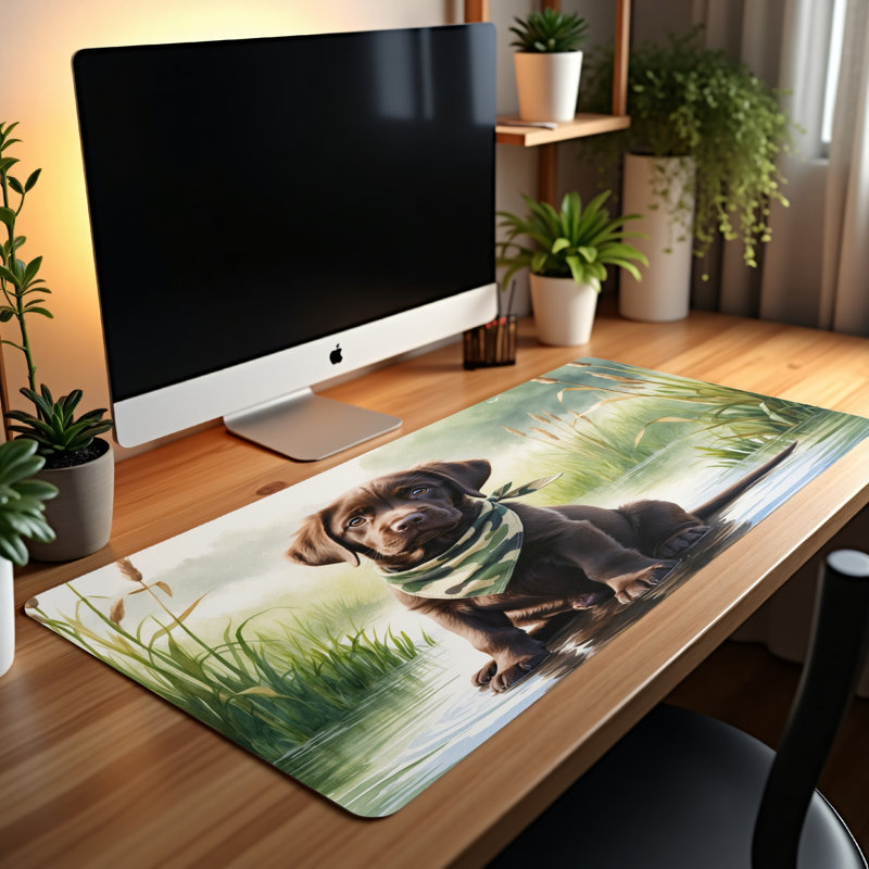 Polyester Desk Pad, 31.5x15.5