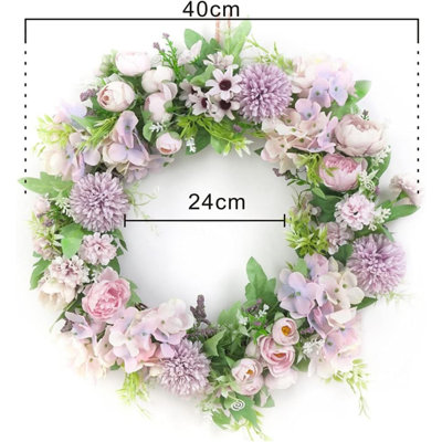 Rose 40 cm Artificial Wreath