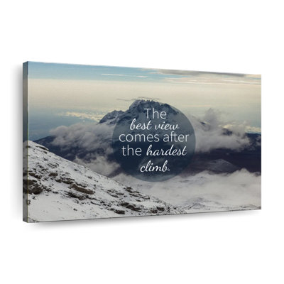 The Best View Quote Canvas Print