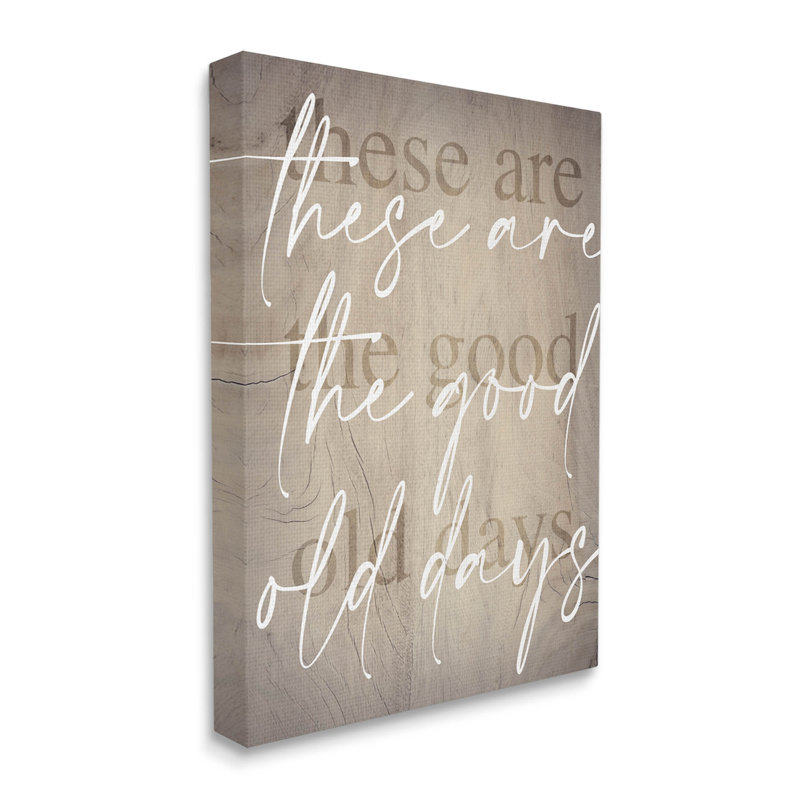 Art mural sur toile «It's Are The Good Old Days» par Lil 'Rue, H 20 po x l 16 po x P 1,5 po