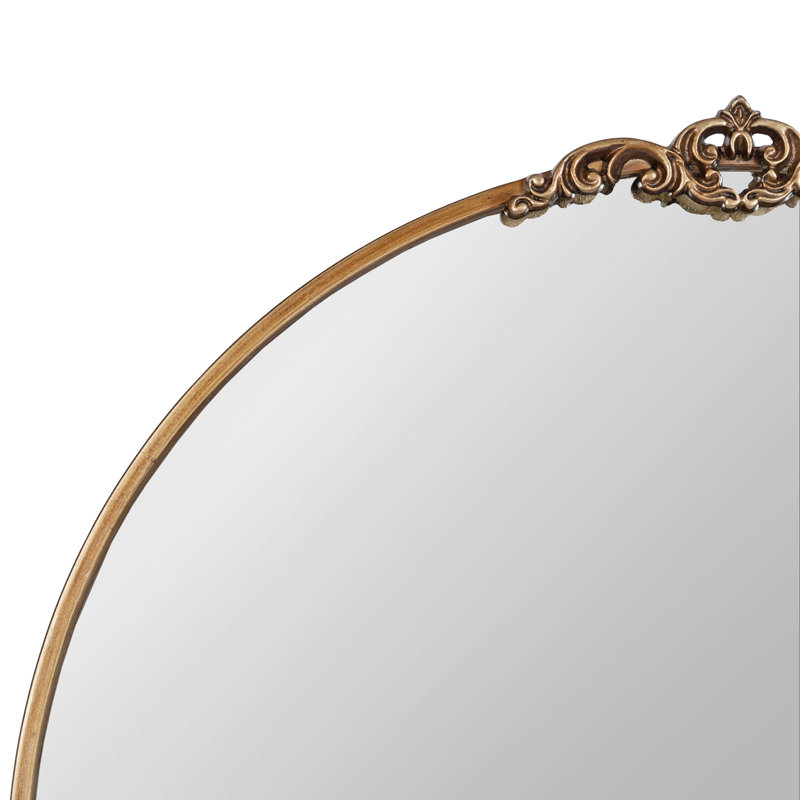 Christany Wall Mirror, 32" x 30", Gold