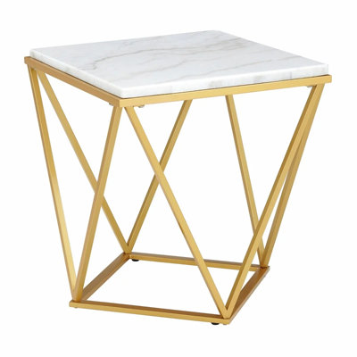 Table de bout Willa Arlo ™ Interiors Bluffton avec métal doré