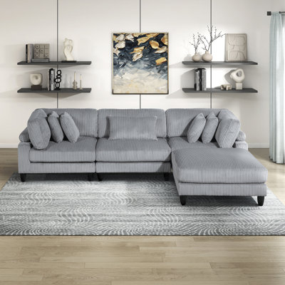 4-Piece Modular Sectional Sofa Set by Latitude Run