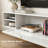  Floating Tv Stand For 75 Inch Tv, Mid Century Modern Center Tv Stand With Rattan Door, Wall Mounted Tv Cabinet For Living Room, White-665905540