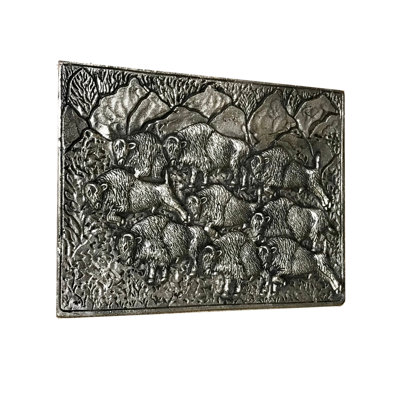 Buffalo Stampede Wall Plaque