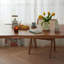 Table de salle à manger rectangulaire en bois massif brun-679006780