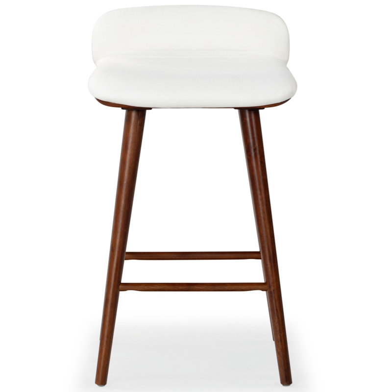 Vanya Barstool, White, Bar Stool - 31.1"