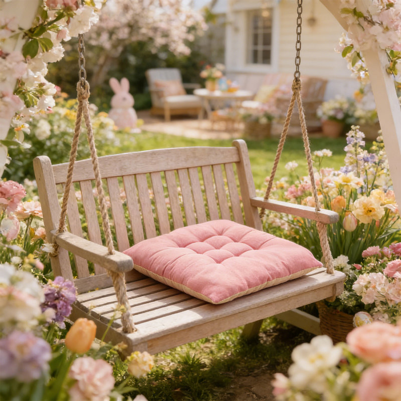 Easter Outdoor Cushions For Dining Parties And Decorating, Pink