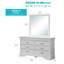 Commode Lorana G6590-D, argent champagne
