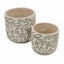 S / 2 pots à sable et ciment gris-129250752