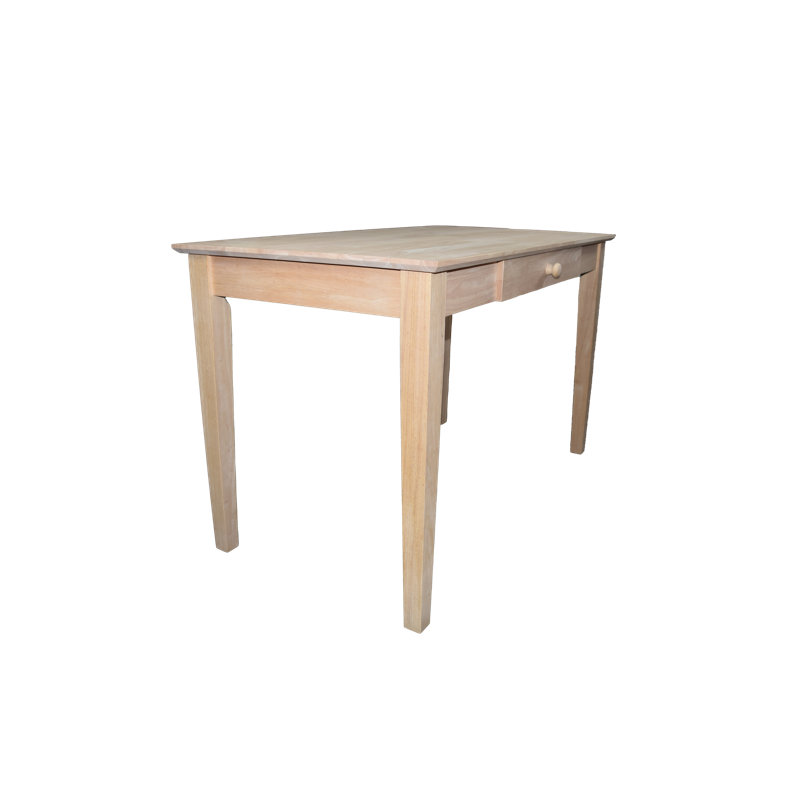 Bureau en bois massif Williams, Beige