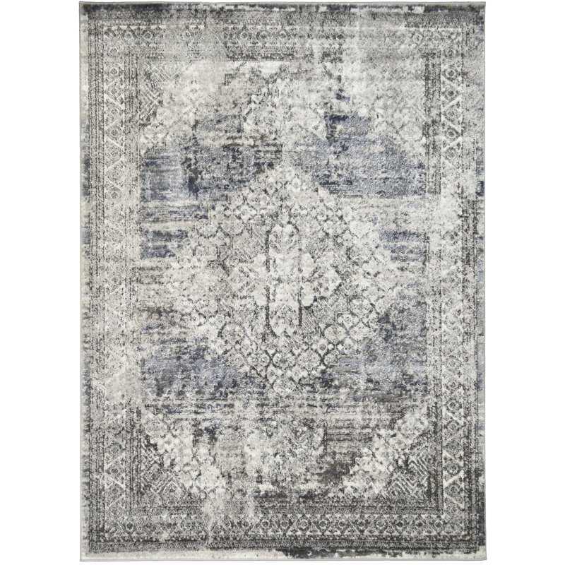 Tapis oriental traditionnel rétro Nickelsen, Rectangle 5 pi 3 po x 7 pi 3 po