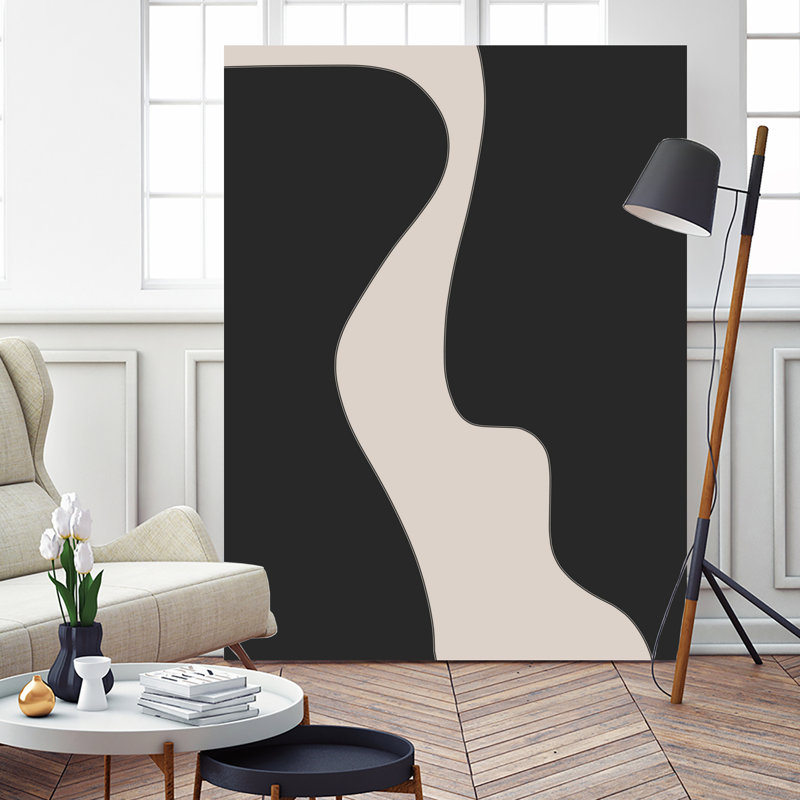 «Black Shapes», reproduction d'art sur toile géante