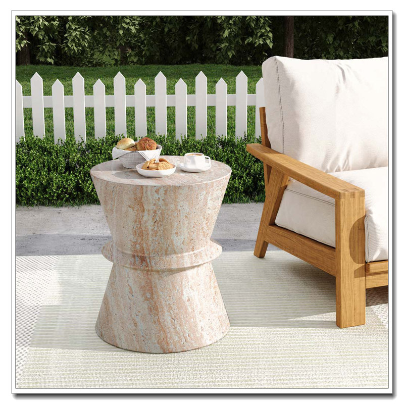 Outdoor Concrete Side Table
