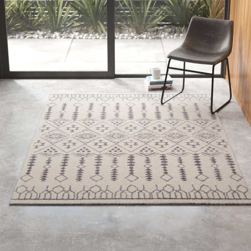 Tapis ivoire à motif sud-Ouest Begley, Tapis de couloir 2 pi 3 po x 7 pi 6 po
