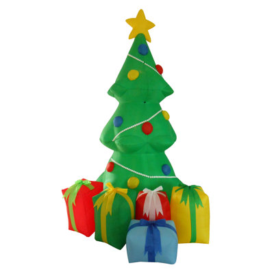 Décoration de Noël gonflable en forme d'arbre