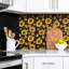 Waut 50x100 cm Pvc Mosaic Sheet in Yellow