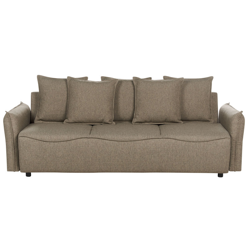 Angleica 3 Seater Sofa Bed, Brown