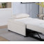 Canapé-lit de couleur contemporaine avec siège capitonné moelleux, canapé convertible en tissu sherpa pour une vie moderne