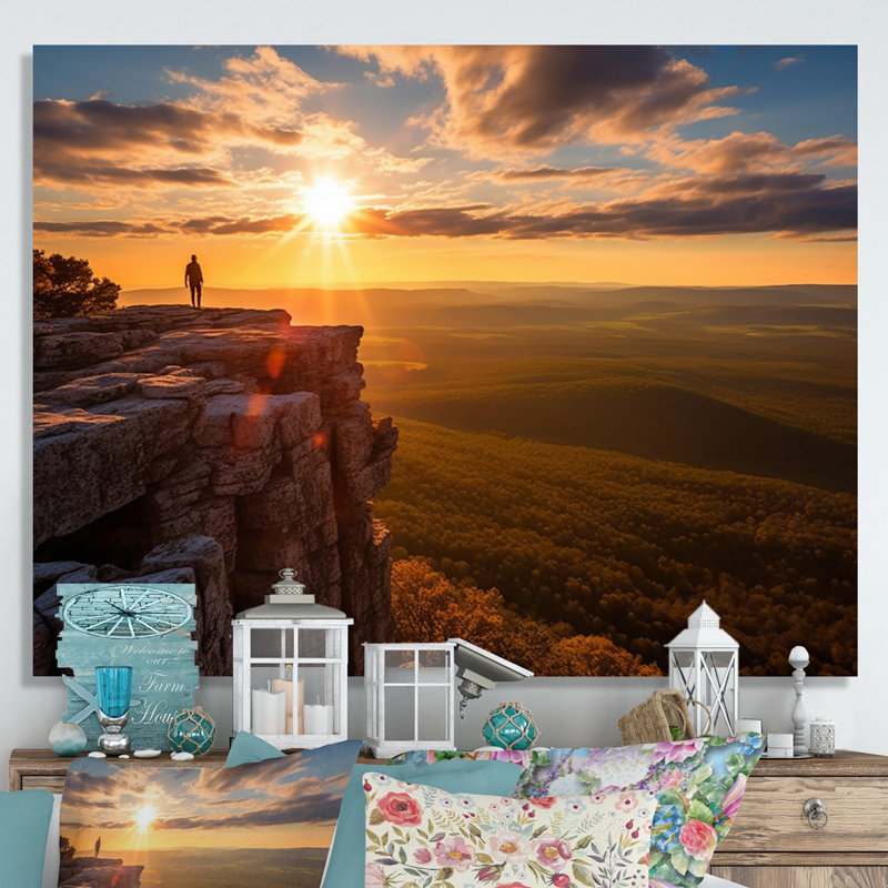 «Arkansas Grand Canyon Sunset Harmony II», reproduction sur toile, H 12 po x l 20 po x P 1 po, Toile tendue