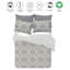 Standard Organic Cotton Reversible 3 Piece Duvet Cover Set Grey Brown-240285593
