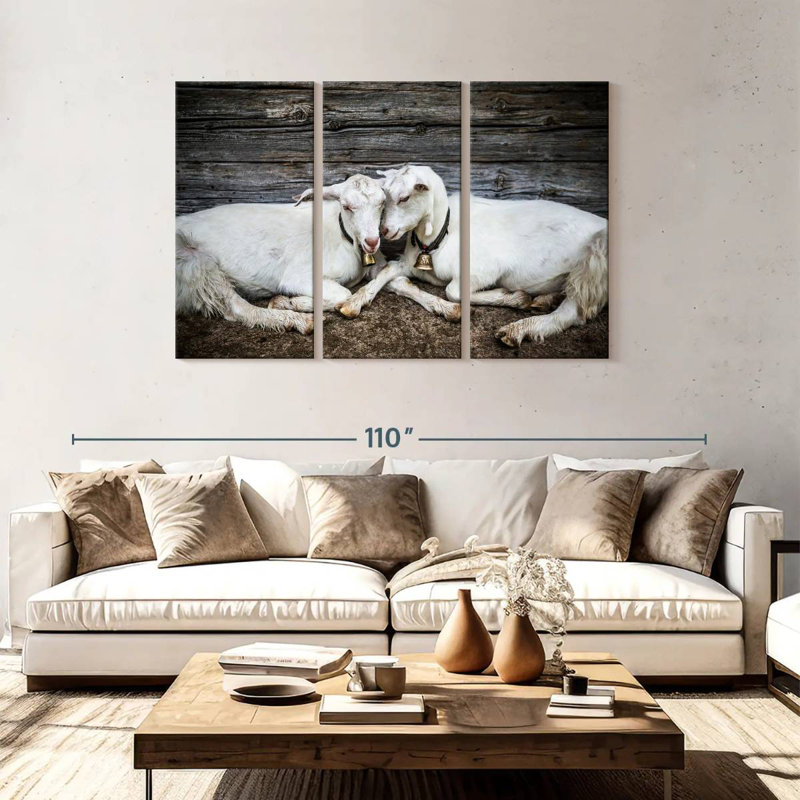 Brampt Goat Love, 48" H x 74" W