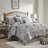 Hallie Gray Traditional 100% Cotton 6-Piece Queen Comforter Set-28135047