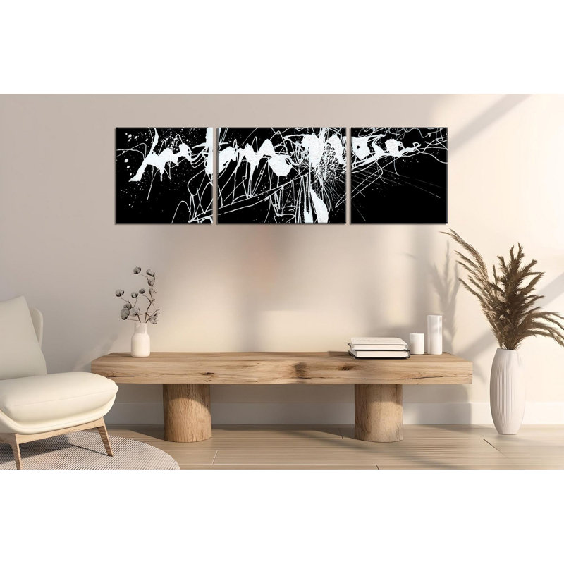 Stunning Decorative Canvas Painting Set (3 Pieces), 12 x 12 Inches (2 Pieces) & 12 x 16 Inches (1 Piece) | 50% Cotton / 50% Polyester, 100% Wooden Frame (Thickness: 0.8 Inches) | Vibrant Digital Print for Home Decor