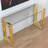 Santillanes 47'' Glass Top Console Table