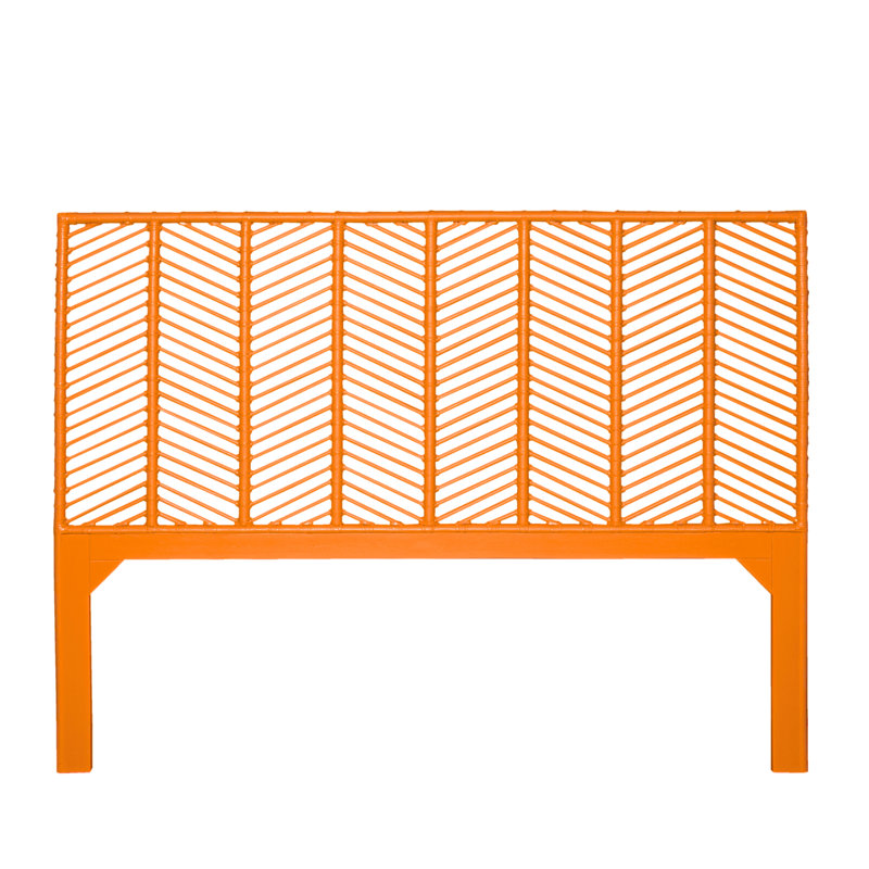 Liam Headboard, King, Citrus Orange
