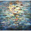  Art mural moderne sur toile, art texturé bleu-126533748