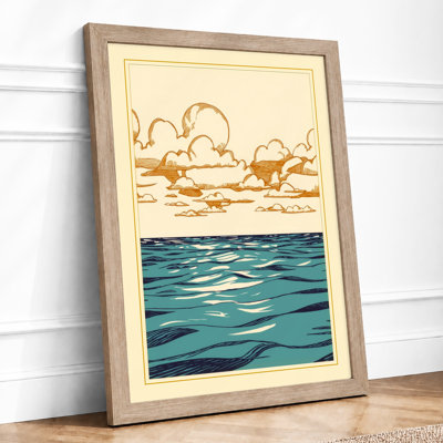 Sky Meets Sea Coastal - Framed Print