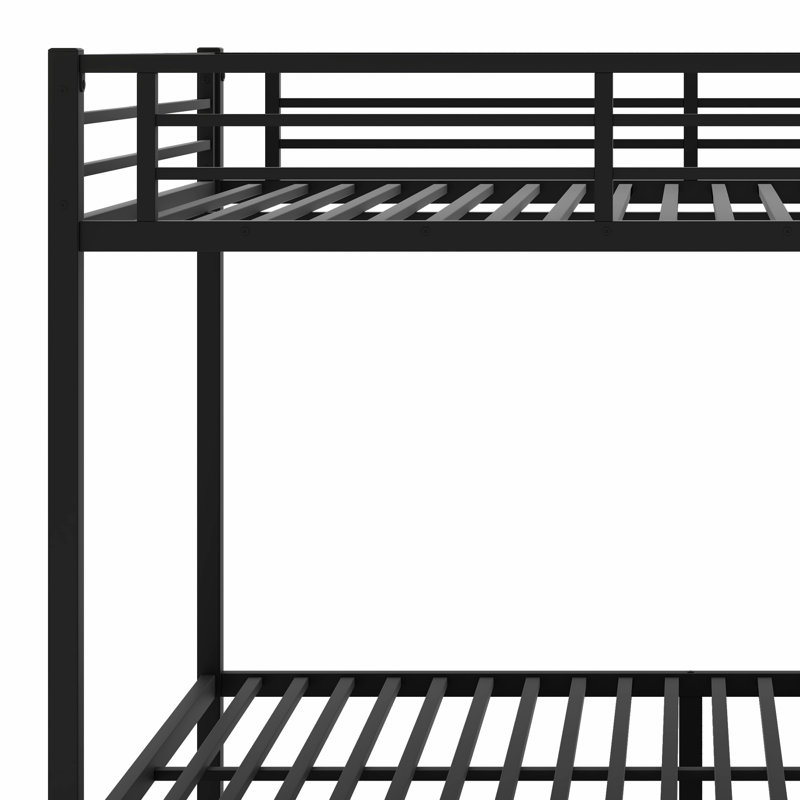 Metal Bunk Bed With Trundle, Full over Full