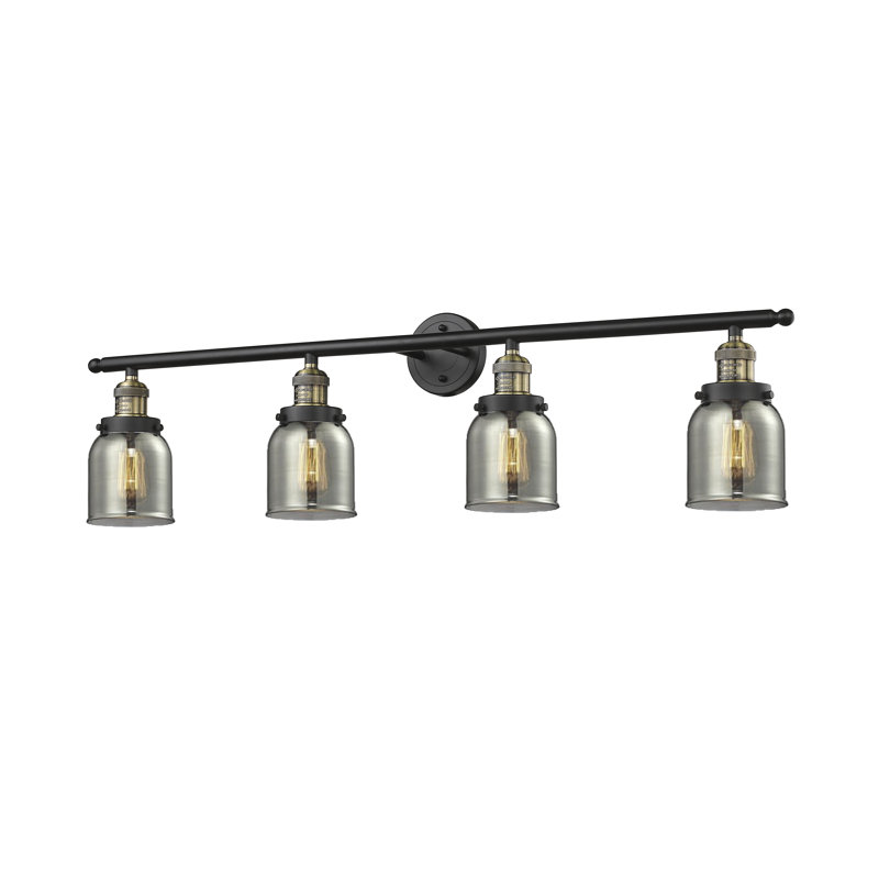 Reyhani 4 - Light Dimmable Vanity Light, Black Brushed Brass, Seedy
