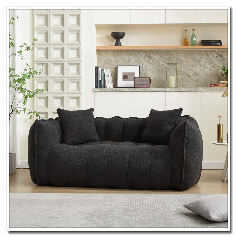 Canapé en chenille, Noir