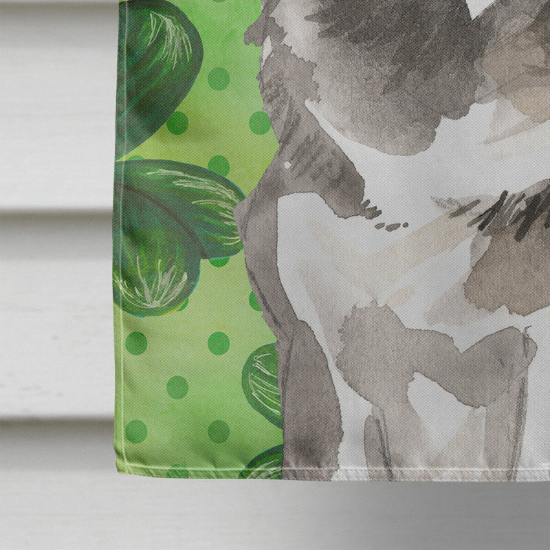 40 x 28 po en polyester à 2 côtés de la st patrick drapeau maison, Malamute d’Alaska noir
