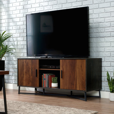 Credenza, For Tvs Up To 60", Dark Walnut Finish