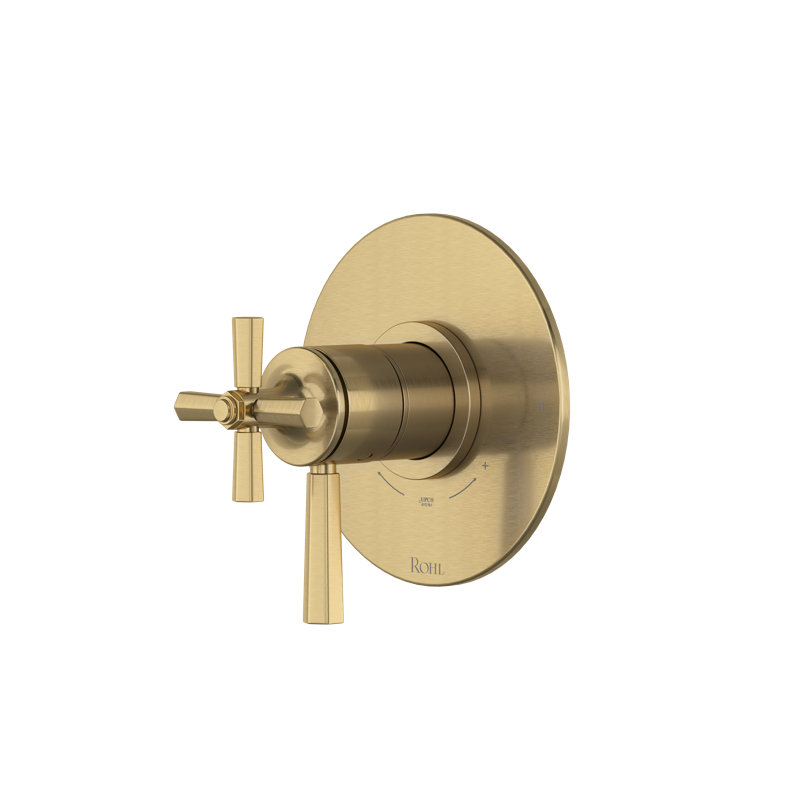 Modelle 1/2" Therm & Pressure Balance Trim With 2 Functions, Antique Gold