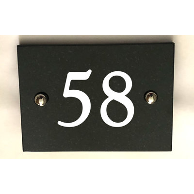 Brumby 10cm H Reflective Stone House Number