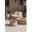 The Raffia Solid Wood Accent Stool