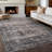 Machine Washable Rug with Rubber Backing for Living Room Oriental Non-Slip Bedroom Rug Floral Faux Wool Runner Rugs for Hallway Kitchen Entryway Laundry-1285244130