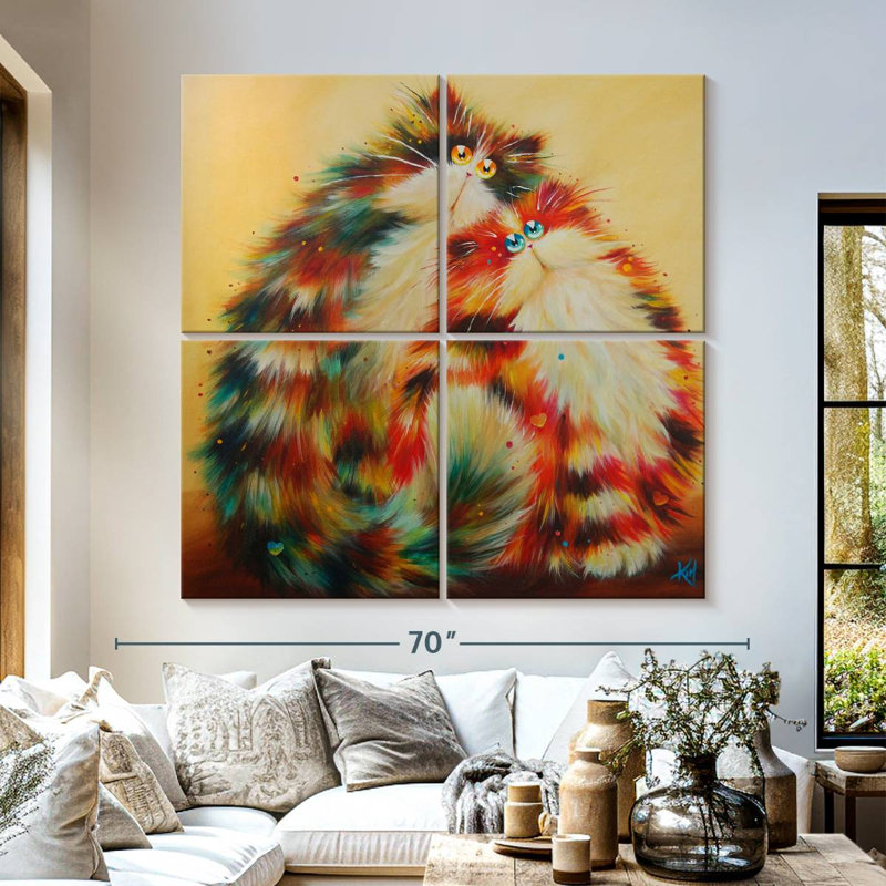Brampt Feline For You, H 57 po x l 57 po