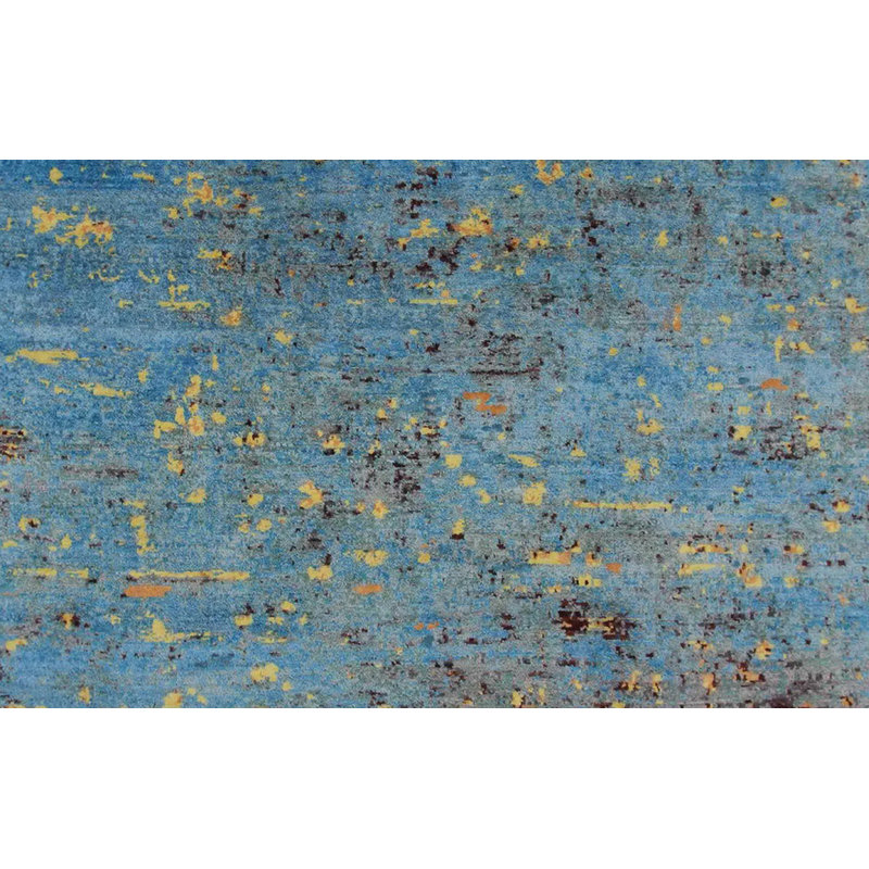 Geometric Hand Knotted 231cm X 284cm Area Rug
