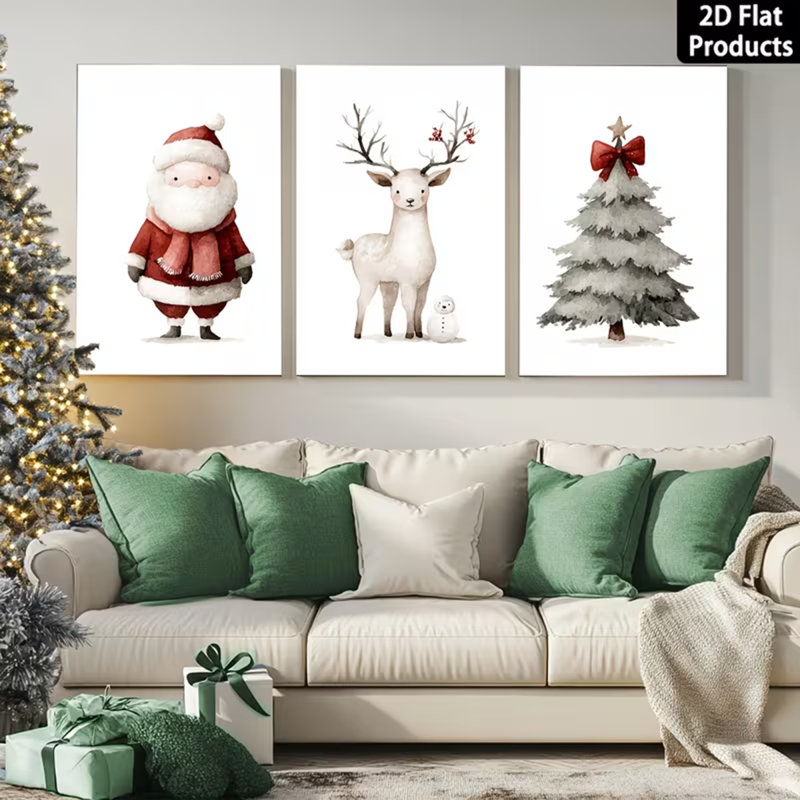 3 Piece Wrapped Canvas Wall Art