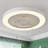 19-Inch Low Profile Ceiling Fan With Light, Flush Mount, 5 Transparent Blades, Matte Finish, Dimmable Dual LED, Remote , For Bedroom, Living Room, Kitchen-848952074