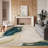 Luxurious Velvet Area Rug (4.6 x 7.2 ft), 100% Antibacterial Fabric, Non-Slip Cotton Backing, Pile Height: 0.4 in | Machine Washable, 3D Digital Print Design | Perfect for Living Room & Bedroom Decor, Soft & Durable-1749259885