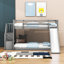Bunk Bed With Convertible Slide And Stairway-117951375